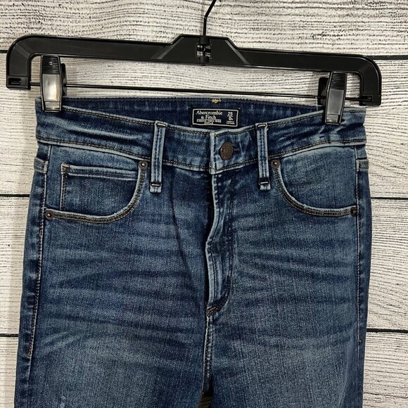 Abercrombie & Fitch Distressed Skinny Jeans, Size 25 - Picture 4 of 7